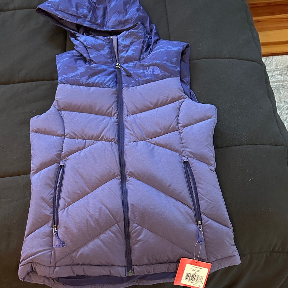 The North Face Purple Hooded Vest